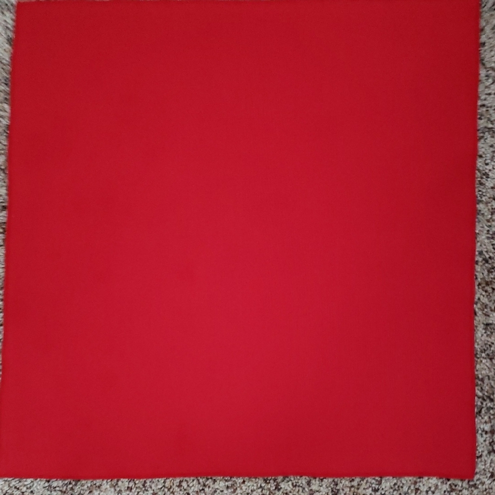 3 Vibrant Red Cotton Napkins